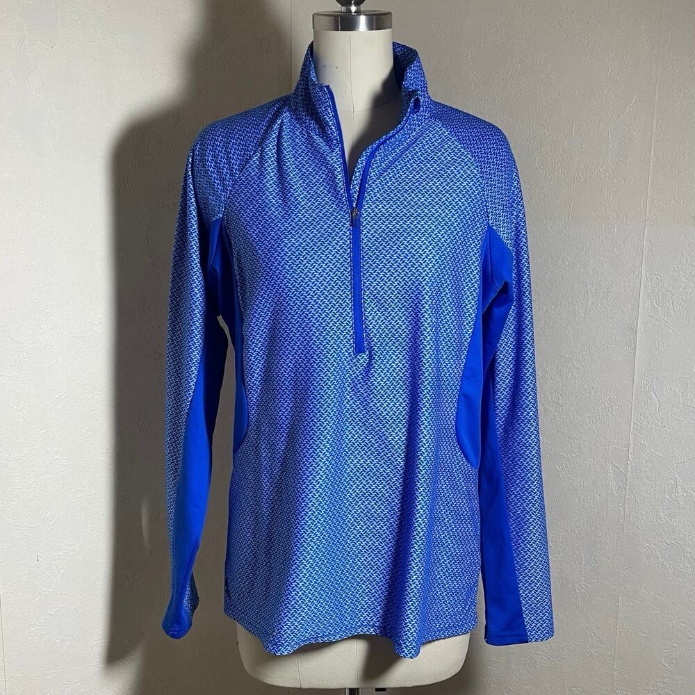 Antigua Desert Dry Blue 1/4 Zip Athletic Pullover Women’s Medium
